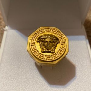 Versace Greca and Medusa ring